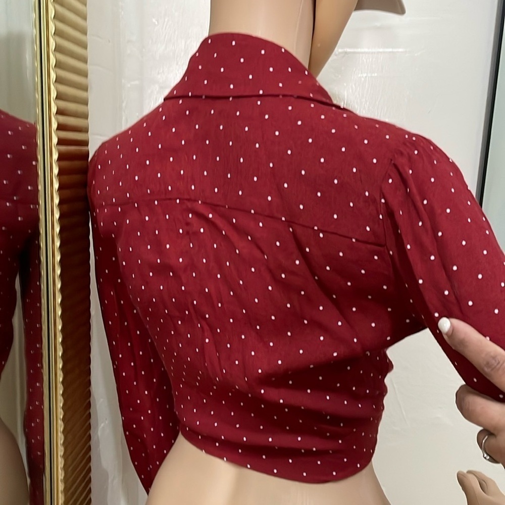 Reformation Red Polka Dot Top - Picture 10 of 14